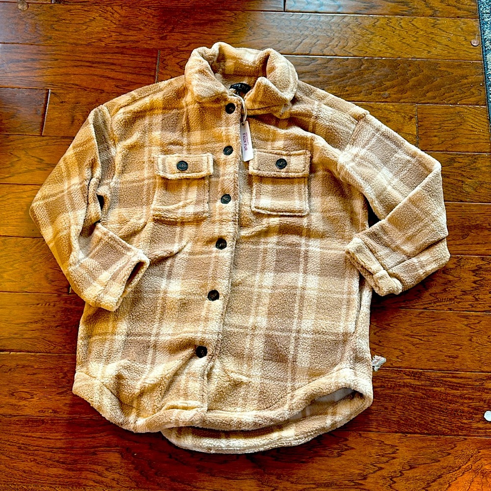 Super soft flannel jacket - size Large